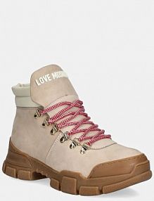 Botki Love Moschino  beżowe damskie JA15494G0LIP0120