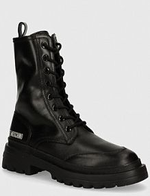 Workery Love Moschino  czarne damskie JA24165G1LIA0000