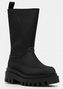 Kalosze Calvin Klein Jeans  czarne damskie YW0YW01559
