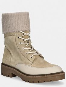 Botki Calvin Klein Jeans  beżowe damskie YW0YW01599