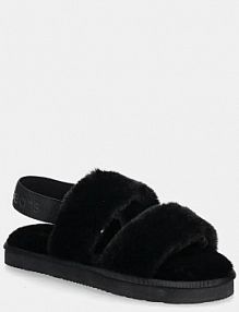 Kapcie Calvin Klein Jeans  czarne damskie YW0YW01595