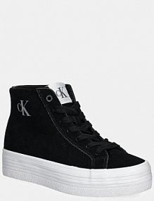 Trampki wysokie Calvin Klein Jeans  czarne damskie YW0YW01584