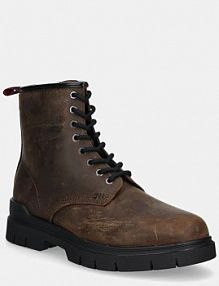 Trapery HUGO  brązowe męskie 50536681.204