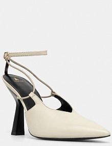 Sandały na szpilce PATRIZIA PEPE  beżowe 8Z0034.L048.W338