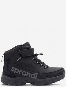 Trzewiki SPRANDI EARTH GEAR czarne dziecięce WINTER WAVE CP86-25067