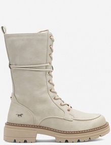 Trzewiki mustang białe damskie 1437-503