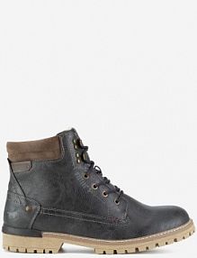 Trzewiki mustang szare męskie 4142-602