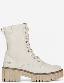 Trzewiki mustang białe damskie 1447-506