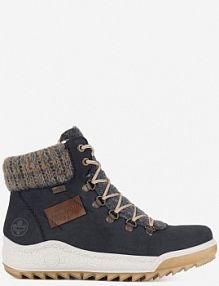 Trzewiki Rieker niebieskie damskie Y4730-14