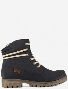 Trzewiki Rieker niebieskie damskie 78550-14