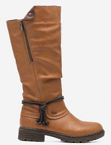 Kozaki Rieker brązowe damskie Z4758-24