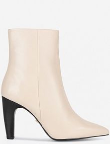 Botki na obcasie gino rossi beżowe MERVAT-116030