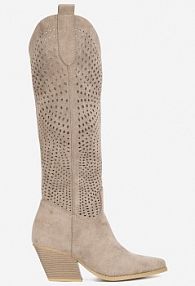 Botki na obcasie Jenny Fairy beżowe WFA2886-2