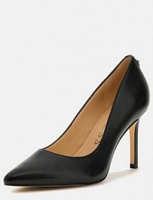 Czółenka Guess czarne skórzane   dabbey