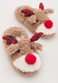 Kapcie renifery Reserved czarne dziecięce 183CB-99X