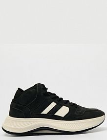 Czarne sneakersy z białymi wstawkami House męskie 046BO-99X