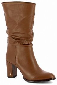 Botki na słupku Carinii brązowe