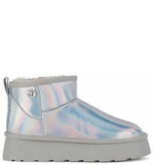 Śniegowce Eva Minge srebrne damskie 