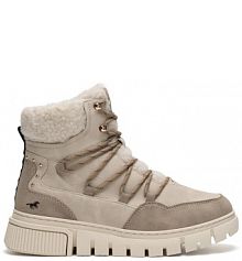 Botki Mustang beżowe damskie 