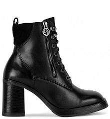 Botki na słupku Lasocki czarne 