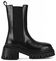 Botki na słupku Badura czarne 