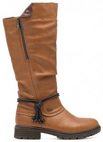 Kozaki Rieker brązowe damskie 