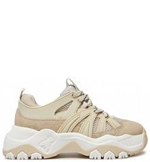 Sneakersy Patrizia Pepe beżowe damskie 