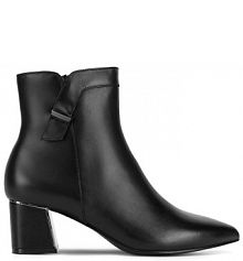 Botki na słupku Lasocki czarne 