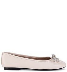 Baleriny Badura écru damskie 