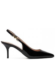 Sandały na szpilce LOVE MOSCHINO czarne 