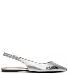 Sandały LOVE MOSCHINO srebrne damskie 