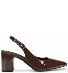 Sandały na słupku GINO ROSSI brązowe 