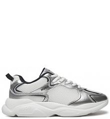 Sneakersy HUGO srebrne damskie 
