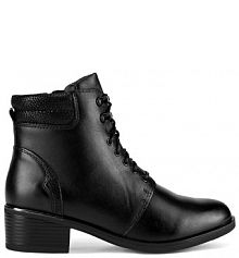 Botki na słupku Lasocki czarne 