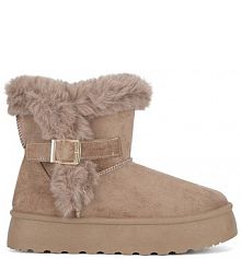 Śniegowce Jenny Fairy beżowe damskie 