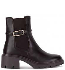 Botki na słupku Lasocki brązowe 