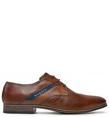 Półbuty wizytowe Bugatti brązowe męskie 