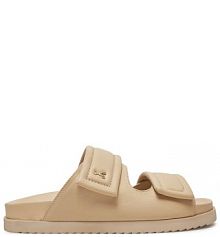 Klapki Patrizia Pepe beżowe damskie 