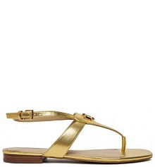 Sandały LAUREN RALPH LAUREN złote damskie 