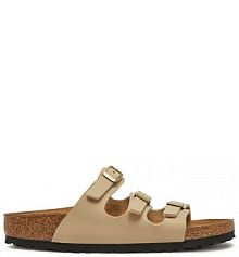 Klapki Birkenstock écru damskie 