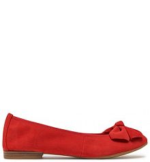 Baleriny Tamaris czerwone damskie 