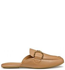 Klapki Geox beżowe damskie 