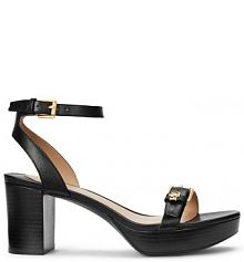 Sandały na słupku LAUREN RALPH LAUREN czarne 