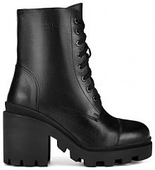 Botki na słupku Badura czarne 