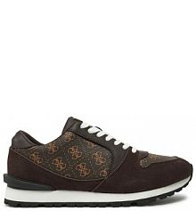 Sneakersy Guess brązowe męskie 
