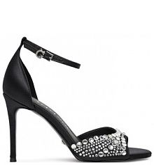 Sandały na szpilce Guess czarne 