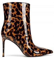 Botki na szpilce Eva Minge brązowe 