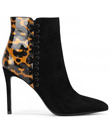 Botki na szpilce Eva Minge czarne 