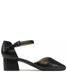 Półbuty na obcasie Caprice czarne damskie 