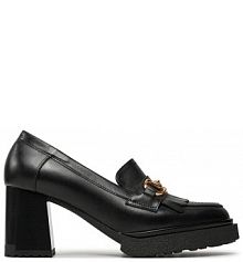 Półbuty na obcasie R.Polański czarne damskie 